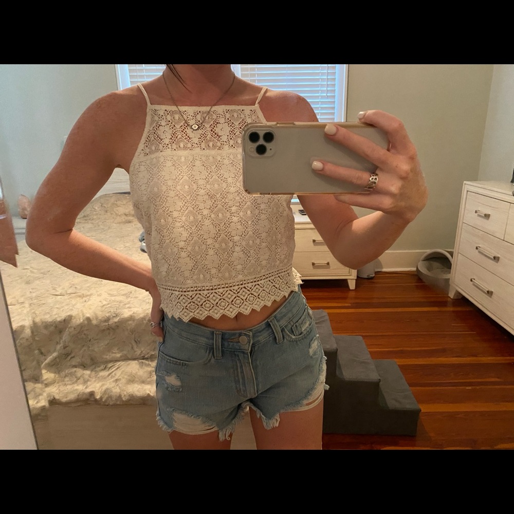 White Crop Top